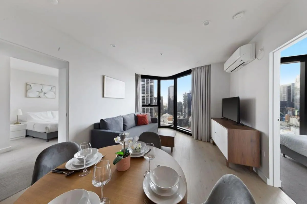 Image 5 of A Chic 2BR Apt Near Melbourne CBD w FREE Parking