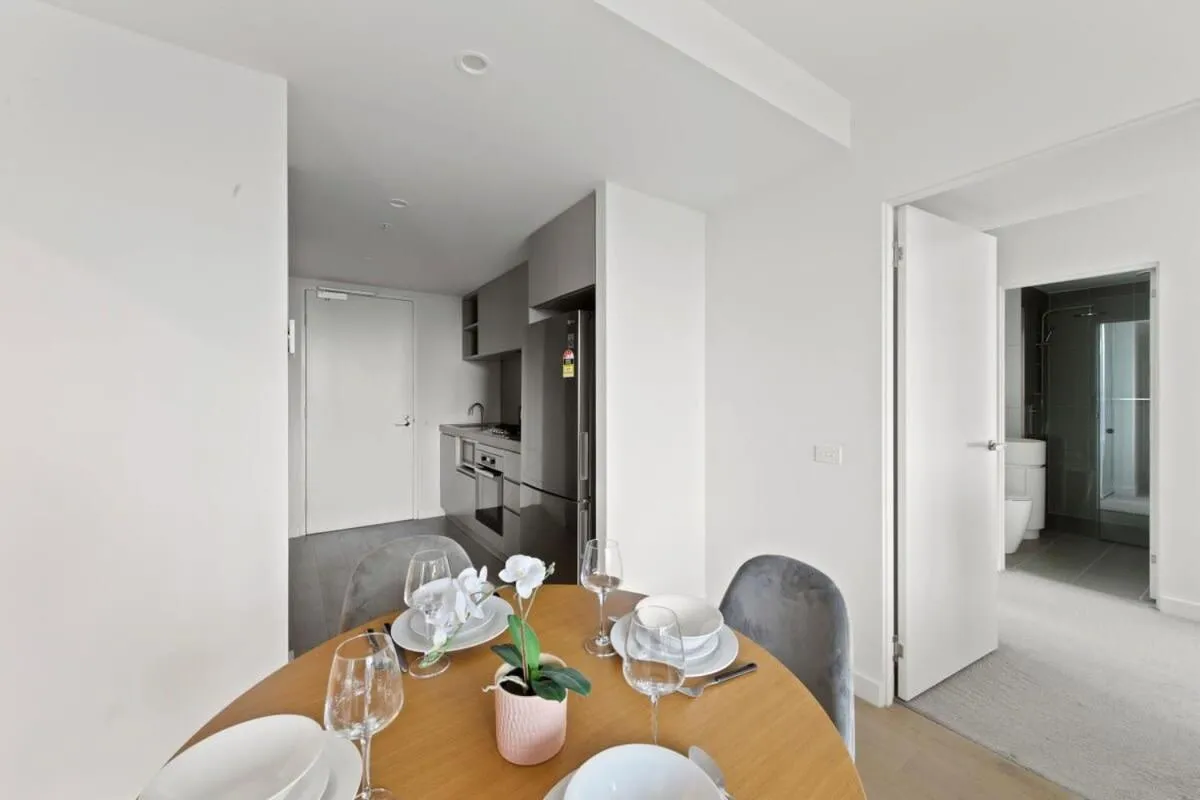 Image 4 of A Chic 2BR Apt Near Melbourne CBD w FREE Parking