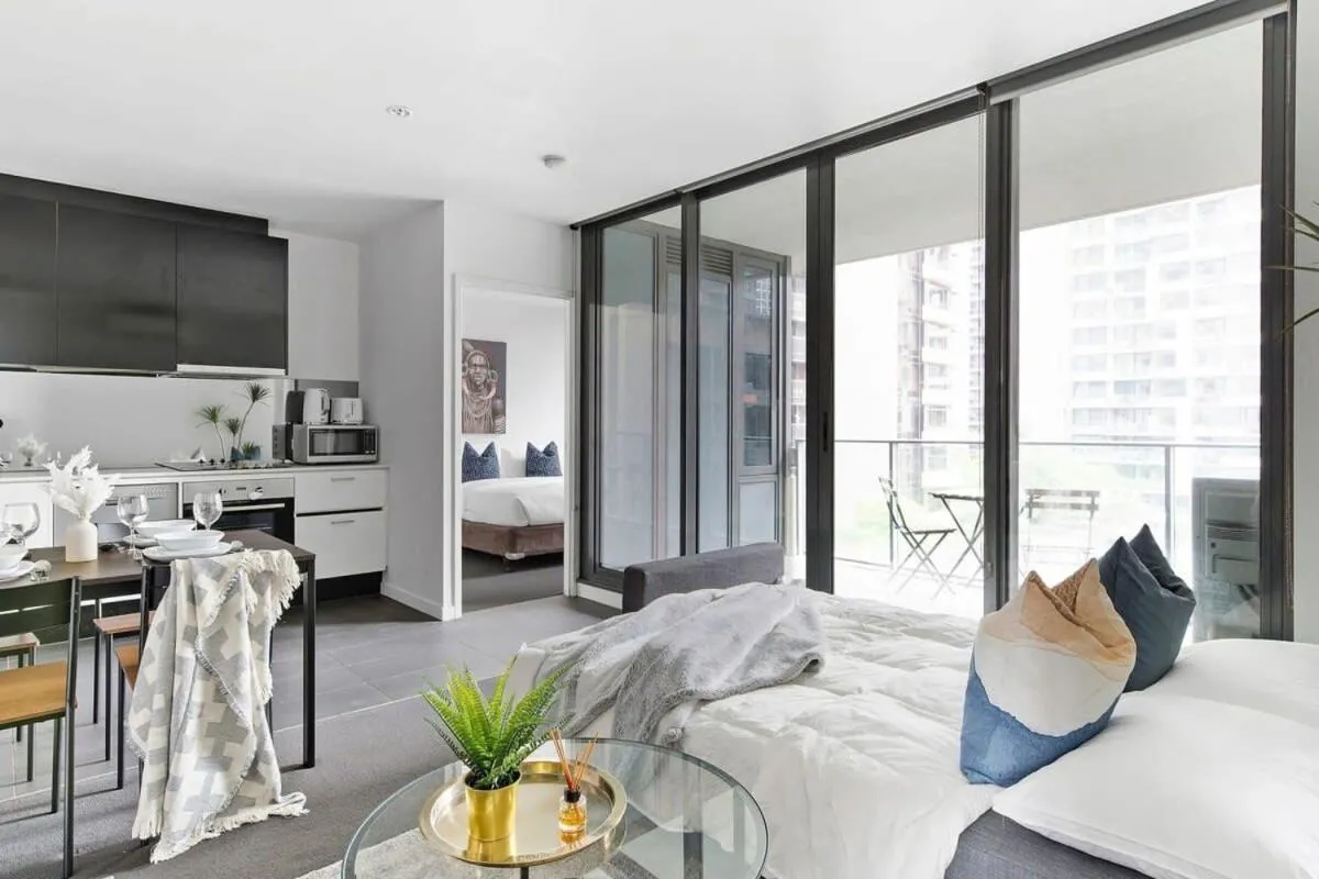 Image 1 of A Cozy 2BR Apt Opposite Southern Cross Station