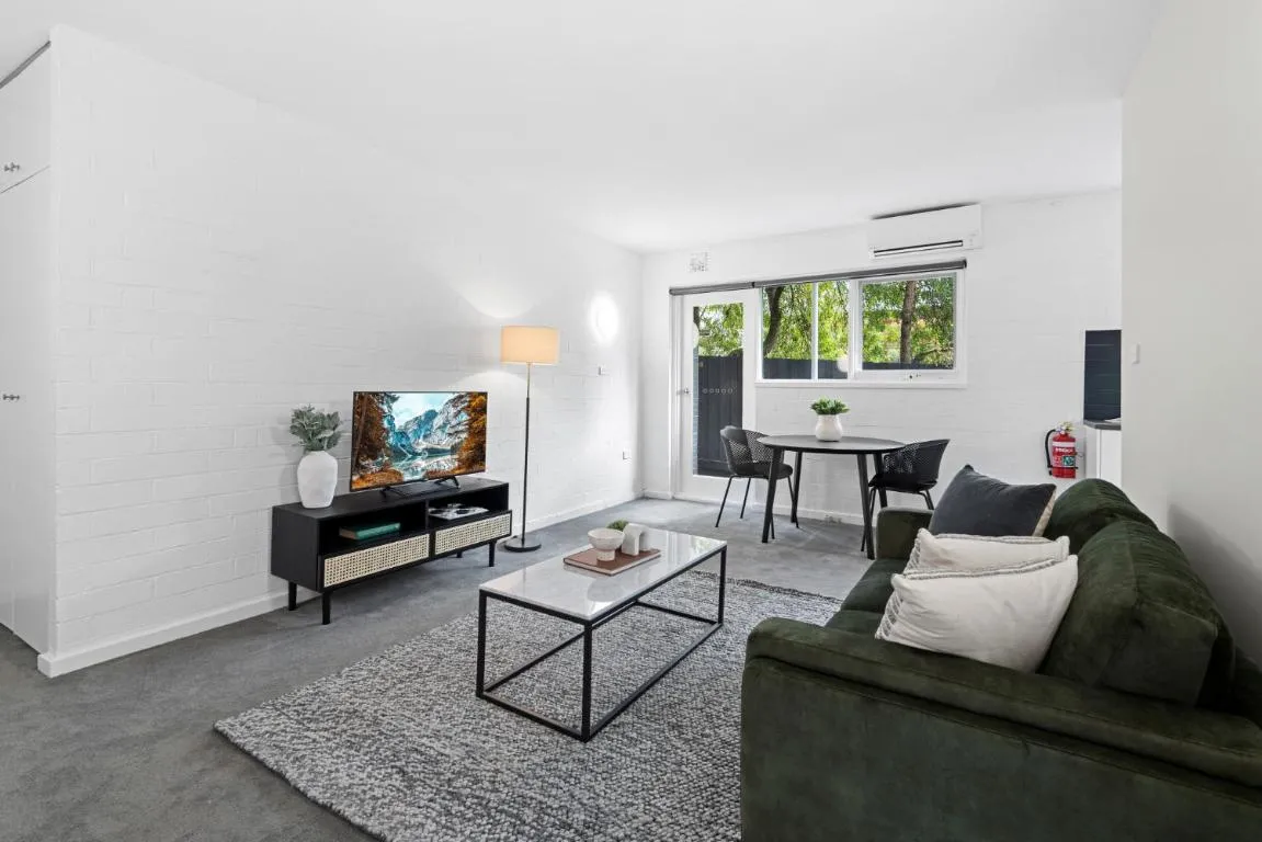 Image of Comfy 1-Bed Apartment with Courtyard Seating