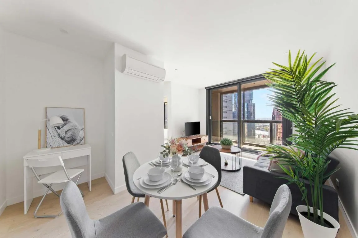 Image of Comfy 2BR Apt Next to Melbourne Central City Views