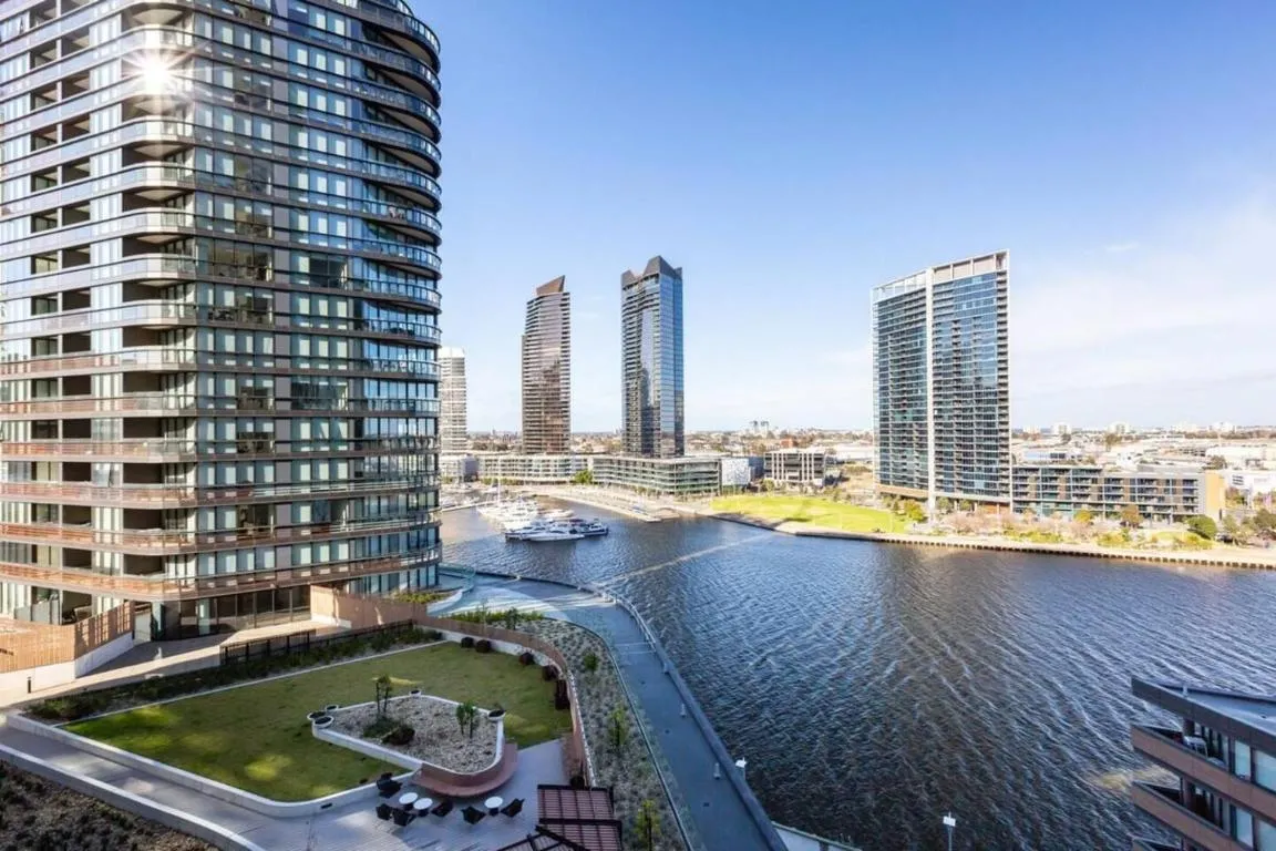 Image of Resort-style Docklands Riverview Stay with Parking