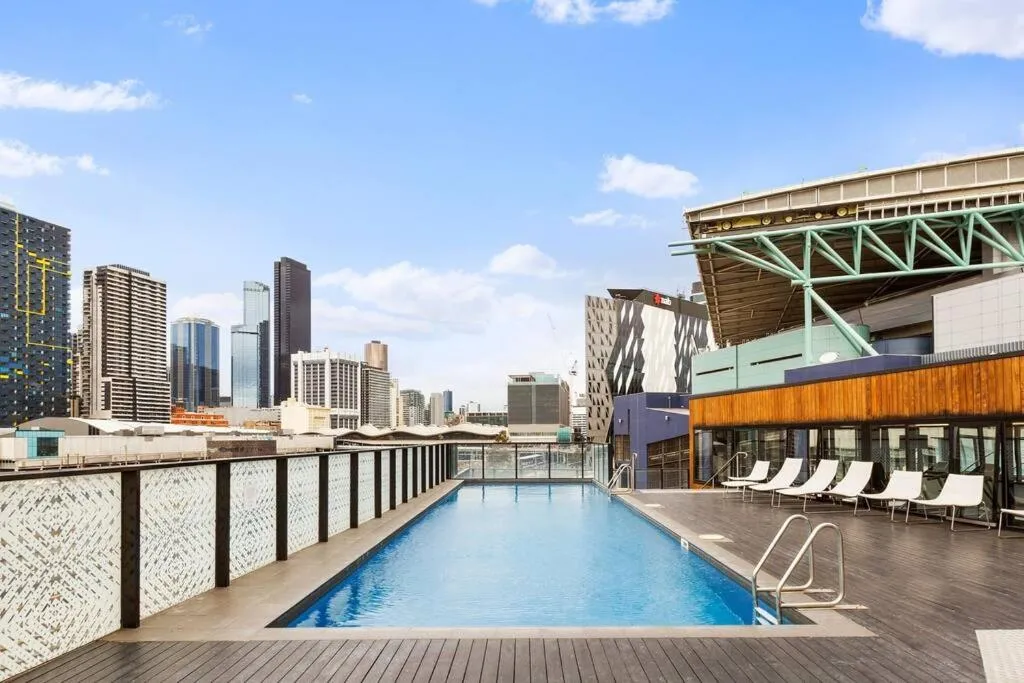 Image 3 of Rooftop Pool 2BR Apt at Marvel Stadium with Free Parking