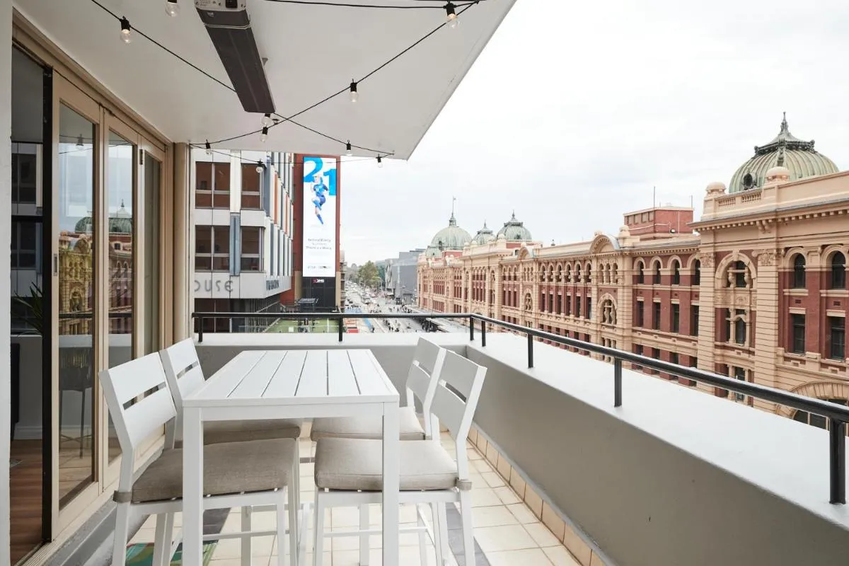 Image 5 of 2BR – Large balcony facing Flinders Street Station
