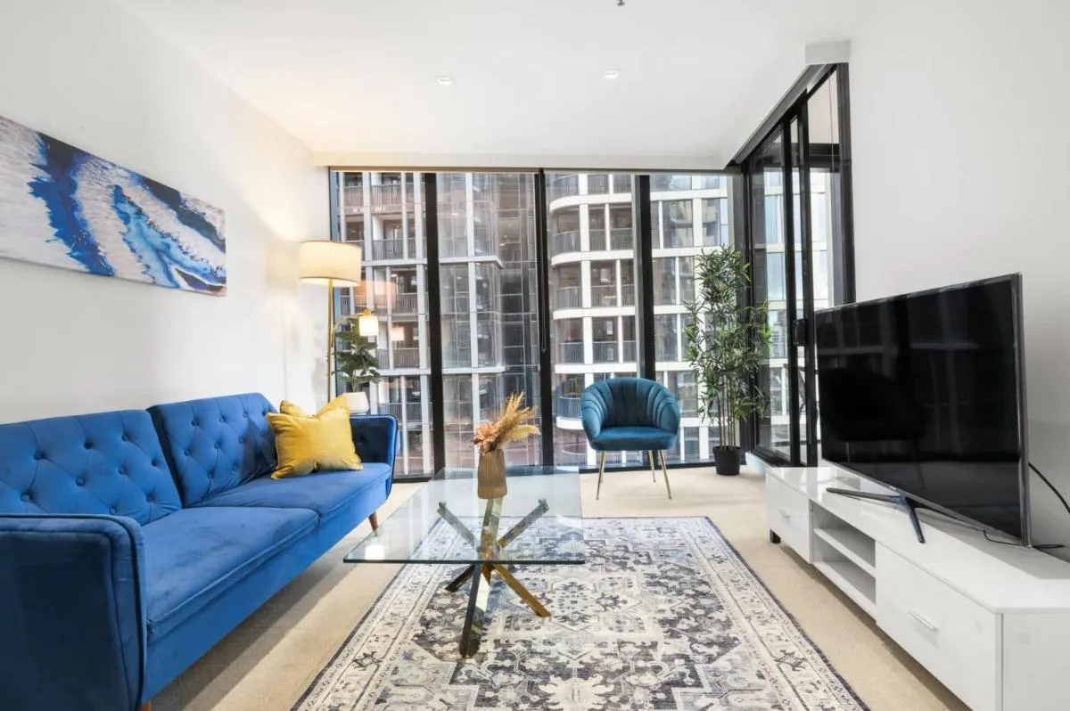 Image 1 of Blue Haven at Marvel Stadium – Rooftop Pool & Free Parking