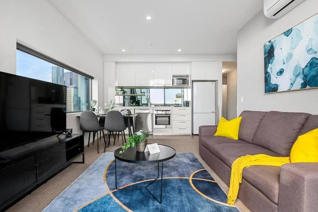 Image 1 of Breathtaking View – 2BR Apt in Melbourne CBD w Gym