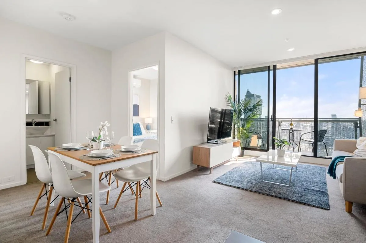 Image 3 of Breathtaking Views at Spacious Apartment in Melbourne CBD with Gym