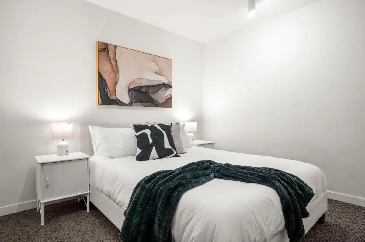 Image 6 of Cozy 1 Bedroom Apartment at Marvel Stadium with Rooftop Pool and Gym
