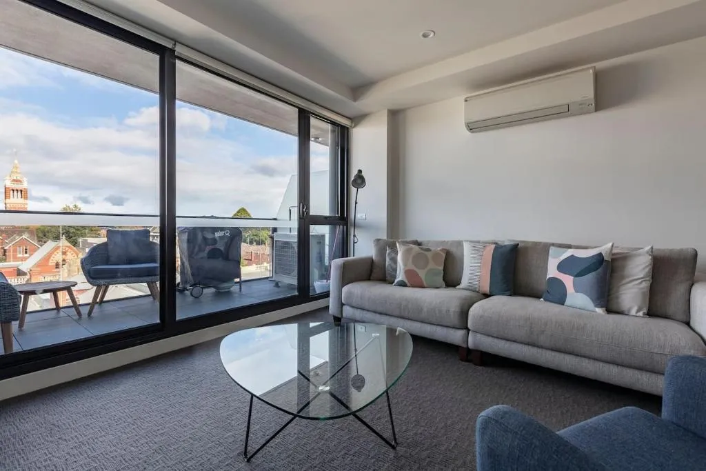 Image of Light-filled Stylish Living in Diverse Hawthorn