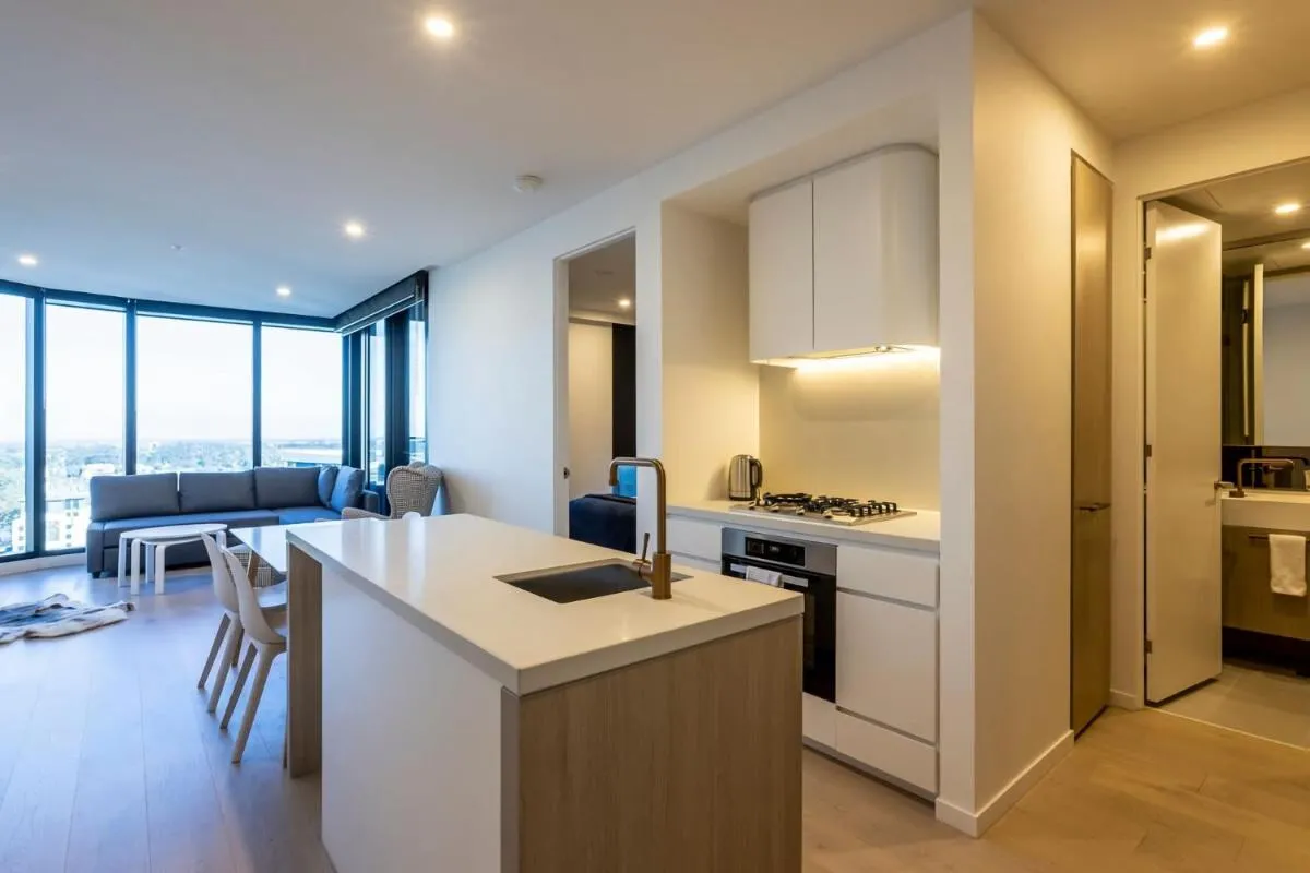 Image 3 of Modern 2BR Abode with Balcony View Gym Access