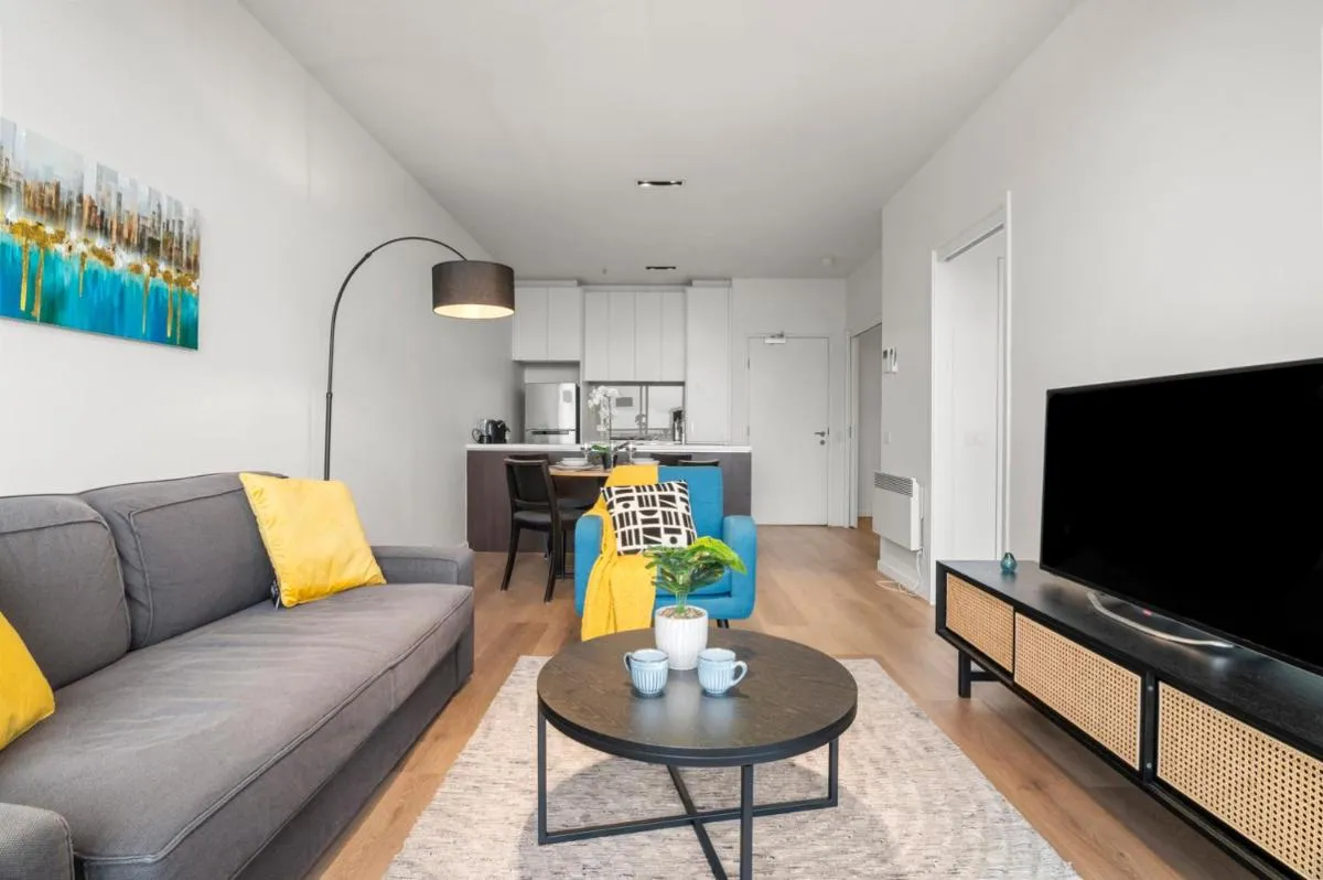 Image 1 of Serene Two Bedroom Apartment in Melbourne CBD with Free Parking