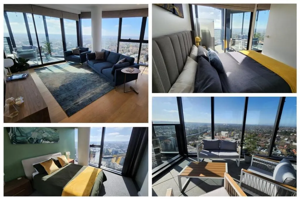 Image of Sky-high South Yarra luxury 2 bed sleeping up to 4