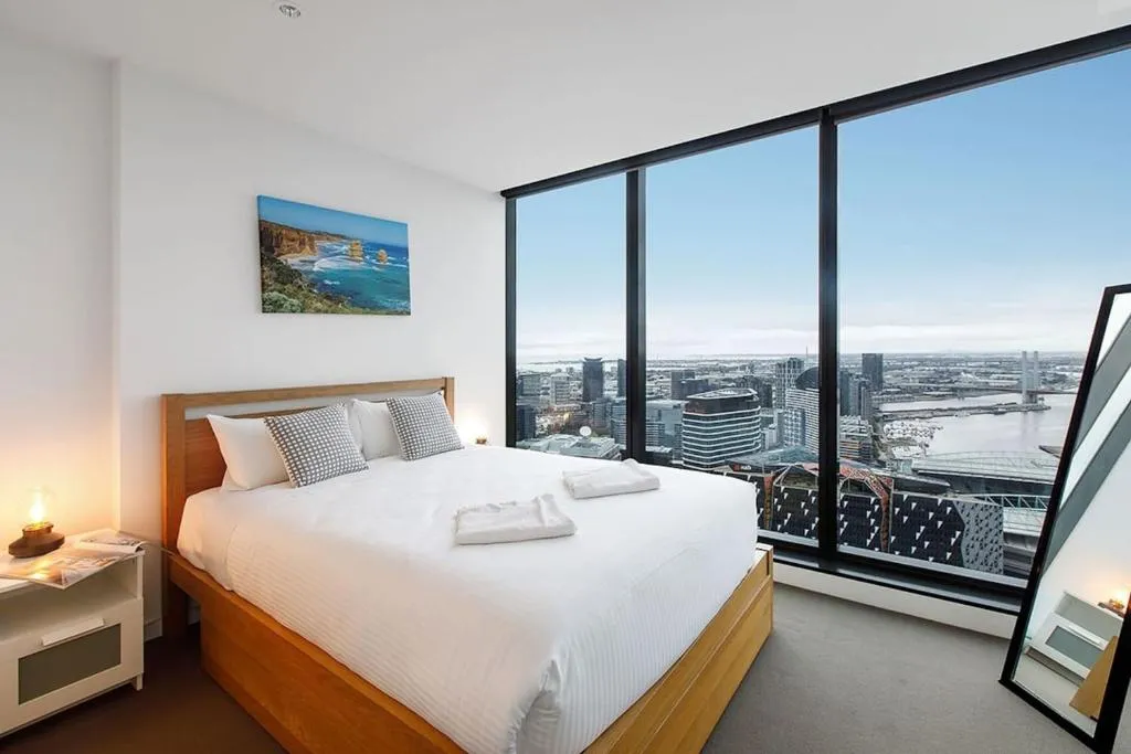 Image of Skyline Panorama in Melbourne CBD with Parking