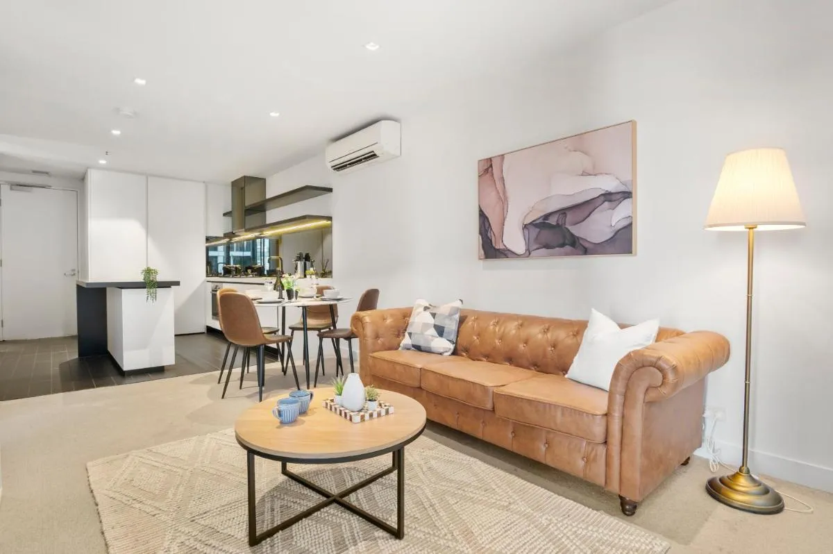 Image 4 of Stunning Apartment at Marvel Stadium with Parking & Amenities