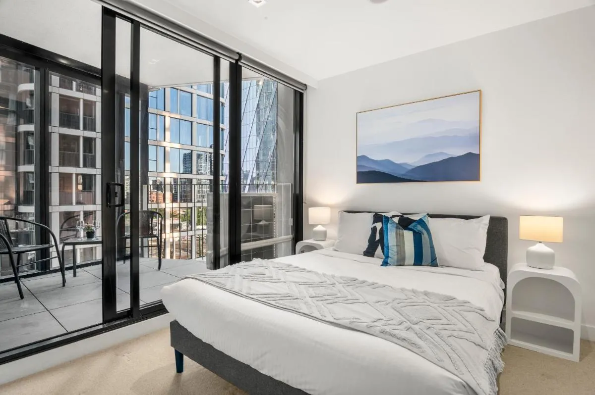Image 1 of Stunning Apartment at Marvel Stadium with Parking & Amenities