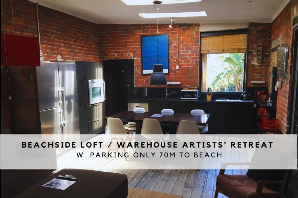 Image of beachside loft warehouse artists retreat
