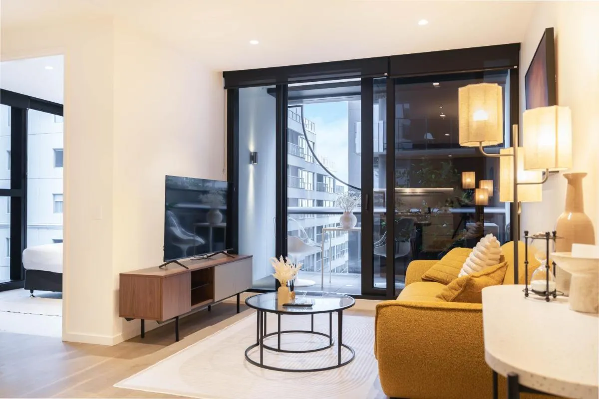 Image 1 of Peaceful 2BR apt on St Kilda Rd w Free Parking#OP08