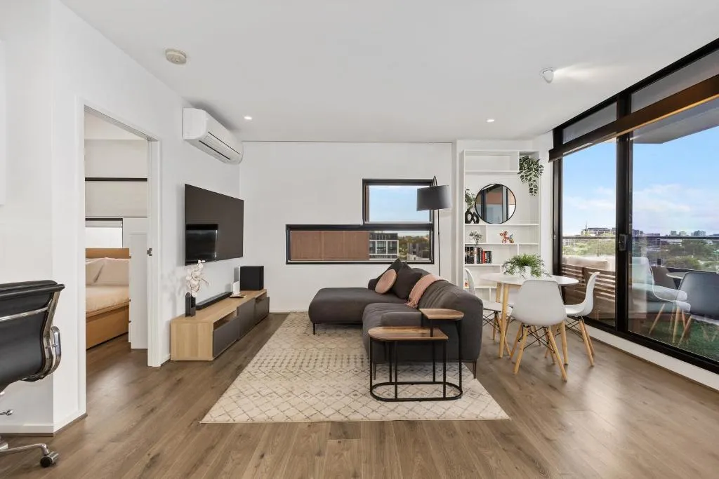 Image of Stunning City Views Apt w Balcony & Study Desk!