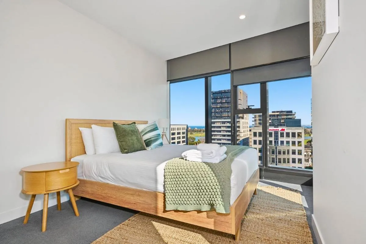 Image 1 of Stylish 2BR Apartment St Kilda Rd w Pool Parking