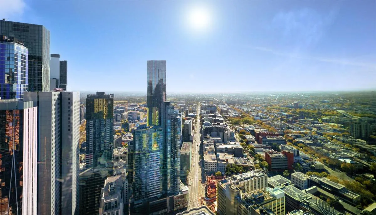 Image 1 of Tallest Building Melbourne Central – Skyline Luxury – Aurora Apartment with Epic Views & Pool Access